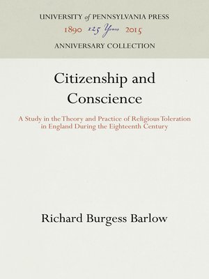 cover image of Citizenship and Conscience